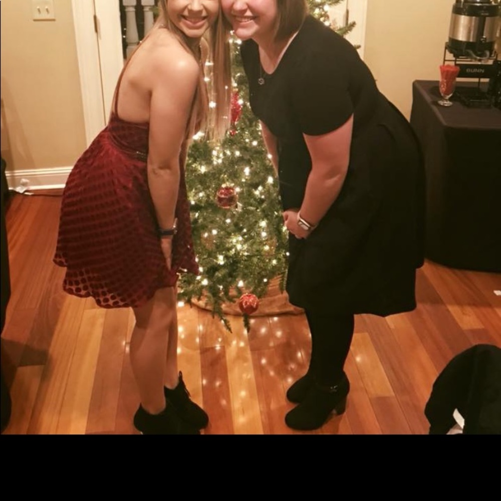 Red holiday dress